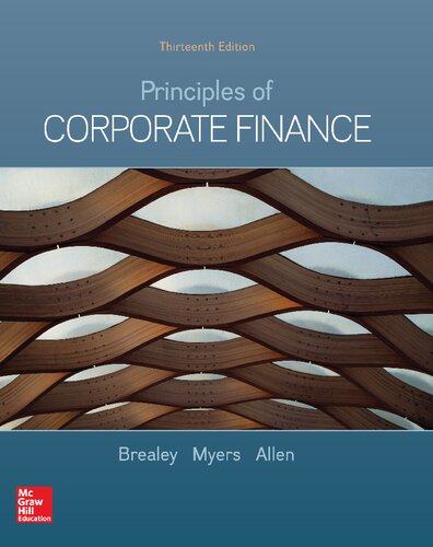 Principles of Corporate Finance 13th Edition PDF
