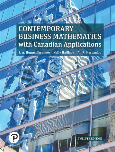 Contemporary Business Mathematics with Canadian Applications 12th Edition PDF
