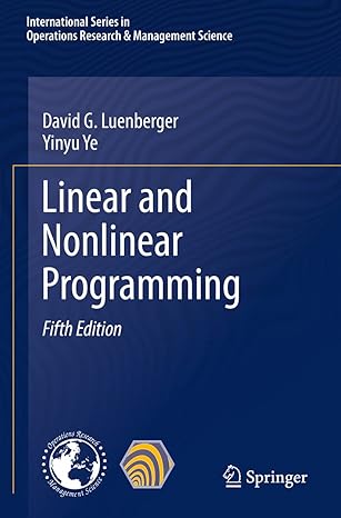 Linear and Nonlinear Programming 5th Edition PDF
