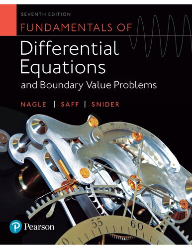 Fundamentals of Differential Equations and Boundary Value Problems 7th Edition PDF