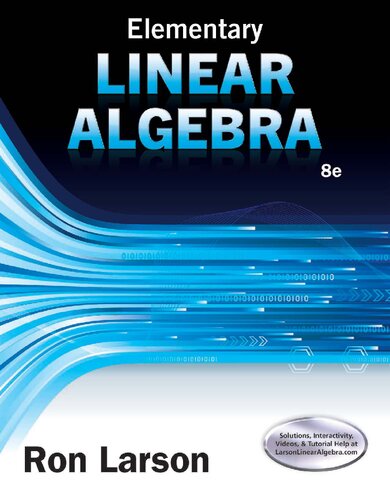 Elementary Linear Algebra 8th Edition PDF