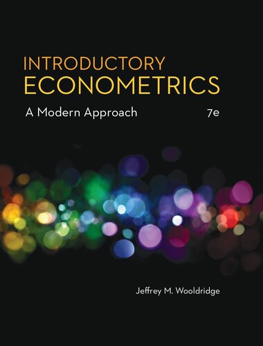 Introductory Econometrics: A Modern Approach 7th Edition PDF