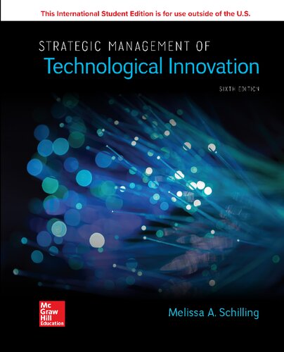 Strategic Management of Technological Innovation 6th Edition PDF