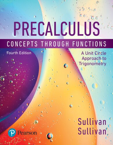 Precalculus: Concepts Through Functions, A Unit Circle Approach To Trigonometry 4th Edition PDF